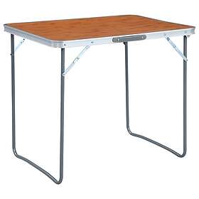 vidaXL Sammenleggbart campingbord aluminium 80x60cm