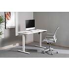 Gorilla Office Office: 2-Stage Motorised Height Adjustable Desk White/White (1400 x 700mm)
