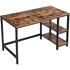 Vasagle 47" Computer Desk with 2 Shelves Rustic Brown