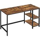 Vasagle 55" Computer Desk with 2 Shelves Rustic Brown