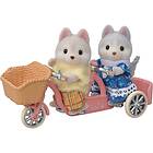 Sylvanian Families Tandem Cycling Set Husky Sister & Brother 5637