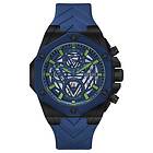 Guess GW0579G3 Men's Blue Skeleton Dial Blue Silicone Strap Watch