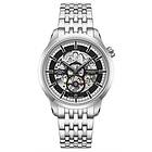 Rotary GB02945/87 Greenwich Black Skeleton Dial Watch