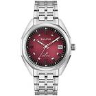 Bulova 96B401 Men's Jet Star Red Dial Stainless Steel Watch