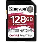 Kingston Canvas React Plus SDXC Class 10 UHS-II U3 V60 280/100MB/s 128GB