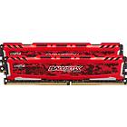 Crucial Ballistix Sport LT Red DDR4 2400MHz 2x4GB (BLS2K4G4D240FSE)