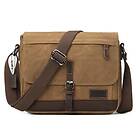 Troop London Heritage Canvas Leather Messenger Bag (TRP0443)