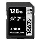 Lexar Professional SDXC Class 10 UHS-II U3 V60 1667x 128GB