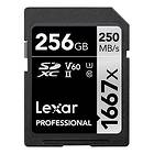 Lexar Professional SDXC Class 10 UHS-II U3 V60 1667x 256GB