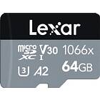 Lexar Professional microSDXC Class 10 UHS-I U3 V30 A2 1066x 64GB