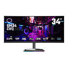 Cooler Master GM34-CWQ ARGB 34" Ultrawide Curved Gaming WQHD