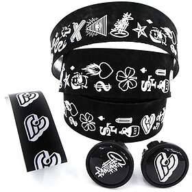 Cinelli Tape Mike Giant Velvet Handlebar Tape Vit,Svart