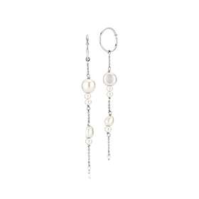Sistie Ella Pearl Earrings Silver