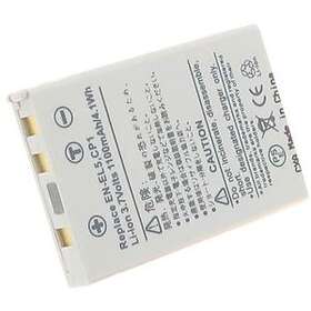 Batteriexperten Kompatibelt med Nikon Coolpix 5900, 3.6V (3.7V), 1100 mAh