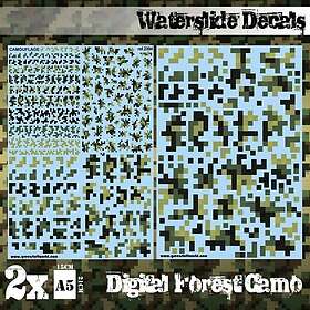 Waterslide Decals Digital Forest Camo