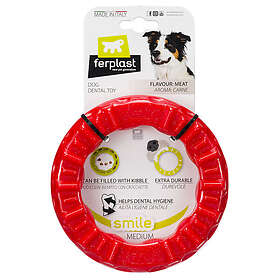 Ferplast Smile tuggring, röd Stl. M: Ø 16 x H 3.2 cm