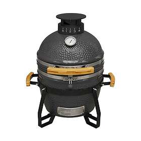 dellonda Deluxe Kamado Style BBQ Grill/Oven/Smoker, Ceramic 16"(40cm) DG158