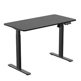Brateck Compact Single Motor Electric Sit-Stand Desk with Desktop Included (Black)