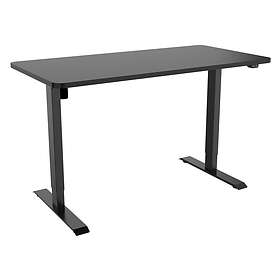 Gorilla Office Office: 2-Stage Motorised Height Adjustable Desk Black/Black (140