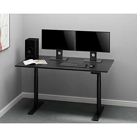 Gorilla Office Office: 3-Stage Motorised Height Adjustable Desk Black/Black (1500 x 750mm)