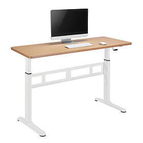 STAND Ergolux Ergolux: Sit Desk White/Oak