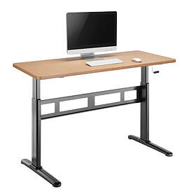 Ergolux : Sit Stand Desk Black/Oak