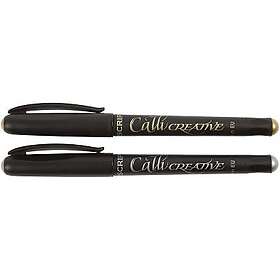 Manuscript Kalligrafimarker Kreativ Metallic Guld & Silver