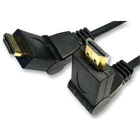 Cables Direct Gold HDMI - HDMI High Speed (swivel) 1.8m
