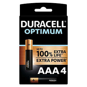 Duracell optimum 200 alkaline battery aaa lr03 4 unit
