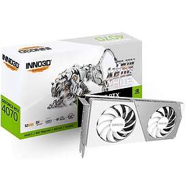 Inno3D GeForce RTX 4070 Twin X2 OC White Stealth HDMI 3xDP 12GB