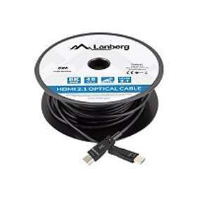 Lanberg HDMI 2.1 Kabel Optisk Svart 8k 48Gbps 20m