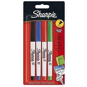 Sharpie Tuschpennor Ultra Fine, 4-pack