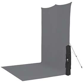 Westcott X-Drop Sweep 620SK, komplett bakgrunds kit grå, 1.5 x 3.7m