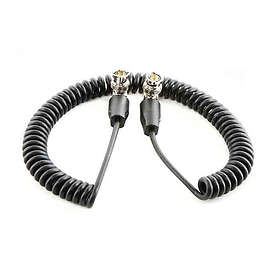 Shape HD-SDI spiralkabel 50 cm BNC hane