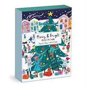 Bright Louise Cunningham Merry and 12 Days of Christmas Advent Puzzle Calendar
