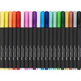 Black Edition Penselpennor ask med 20 färger, Faber-Castell