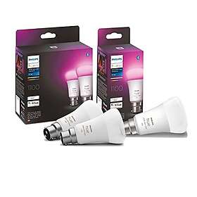 Philips Hue White & Colour Ambiance Smart Light Bulb Triple Pack LED [B22] with 