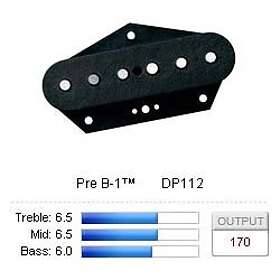 DiMarzio DP112BK Pickup Tele Pre B-1 Bridge Black