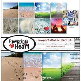 Kit Reminisce Paper 12x12 Pawprints On My Heart