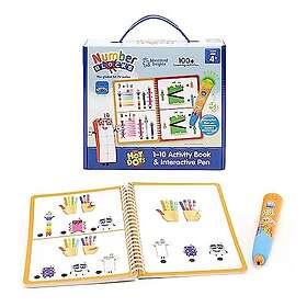 Learning Resources Hot Dots Sifferblock 1–10 Aktivitetsbok och interaktiv penna,