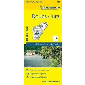 Find the best price on Doubs, Jura Michelin Local Map 321 Compare