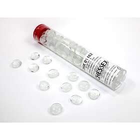 Chessex Gaming Glass Stones White Catseye (40+)
