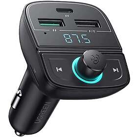 Ugreen 3x USB FM & Bluetooth Transmitter Car Charger TF Slot 80910
