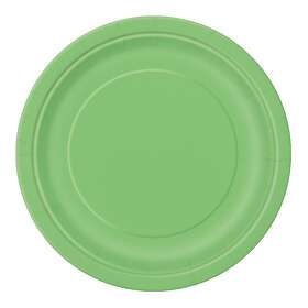 Unique Party Paper plates Light Green 16-pack
