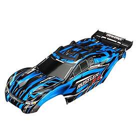 Traxxas 6718X Kaross Rustler 4x4 Blå (Komplett med Karossfästen)