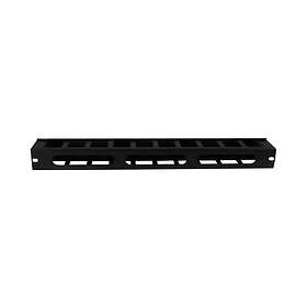 StarTech.com Horizontal 1U Cable Management Panel with Fingers and Cover for Rac