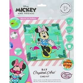 Craft Buddy : Crystal Card Kit - Minnie on Holiday