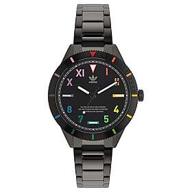 Adidas AOFH22055 EDITION THREE Black Dial Black PVD Watch