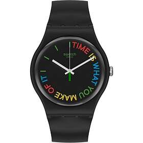 Swatch SO29B103 FREETID Original Gent Black Plastic Watch