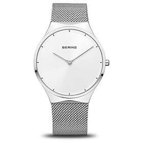Bering 12138-004 Classic (38mm) White Dial Steel Mesh Watch